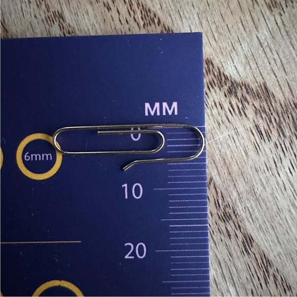 14k Solid Gold Paperclip Earrings - Picture 4 of 6